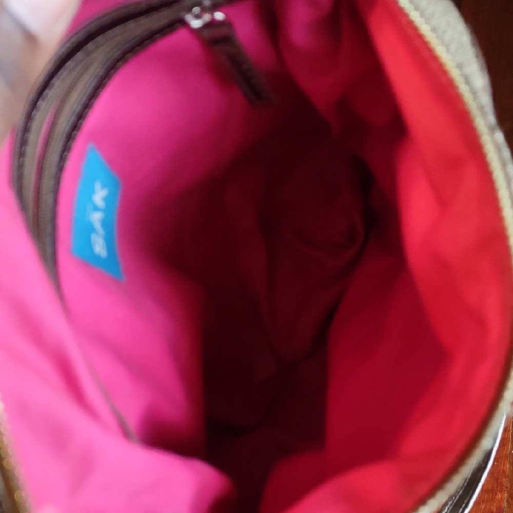 The Sak Metallic Bronze and Tan Crossbody Bag - Picture 9 of 13